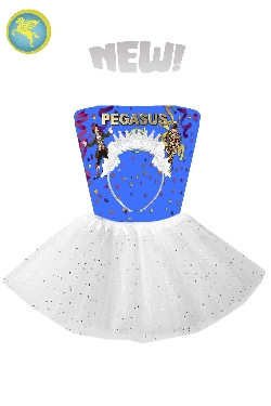 SET GONNA + DIADEMA DA REGINA BIANCA